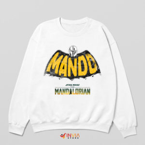 The Batman Gotham Mandalorian White Sweatshirt