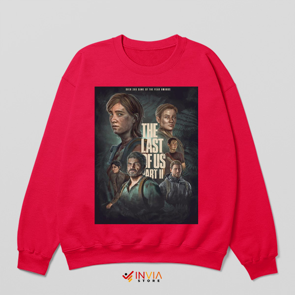 The Last of Us 2 HBO Poster Art Red Sweatshirt