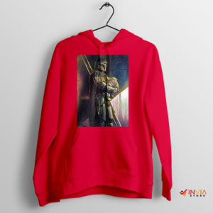 The Mandalorian Cutest Co-Pilot Grogu Red Hoodie