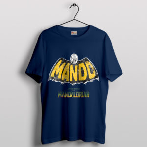 The Mandalorian Knight Batman Navy T-Shirt