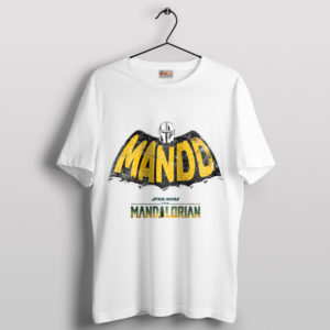 The Mandalorian Knight Batman White T-Shirt