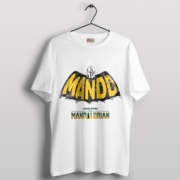 The Mandalorian Knight Batman White T-Shirt
