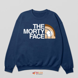 The North Morty Face Madness Navy Sweatshirt