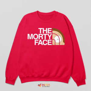 The North Morty Face Madness Red Sweatshirt
