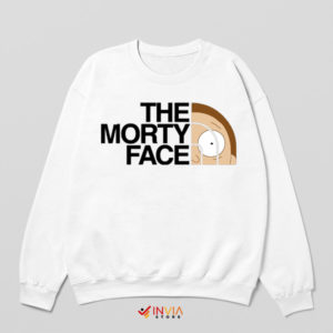 The North Morty Face Madness White Sweatshirt