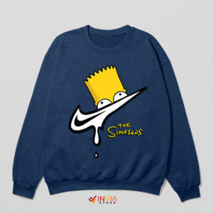 The Swoosh Nike Bart Springfield Navy Sweatshirt