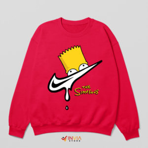 The Swoosh Nike Bart Springfield Red Sweatshirt