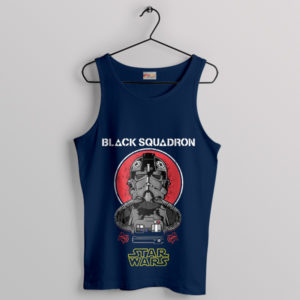 Tie Fighter Vintage Star Wars Navy Tank Top