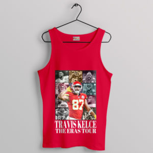 Timeline Eras Tour Travis Kelce Red Tank Top