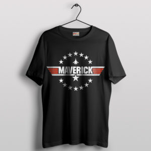 Top Gun 2 Maverick Distressed Logo Black T-Shirt
