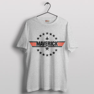 Top Gun 2 Maverick Distressed Logo Sport Grey T-Shirt