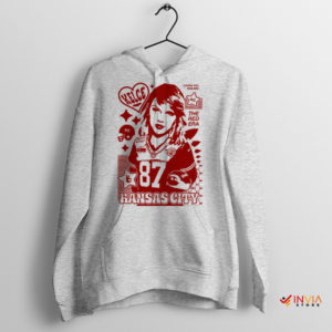 Travis Kelce And Taylor Swift Merch Sport Grey Hoodie