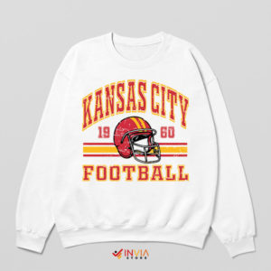 Vintage Chiefs 1960 Graphic White Sweatshirt