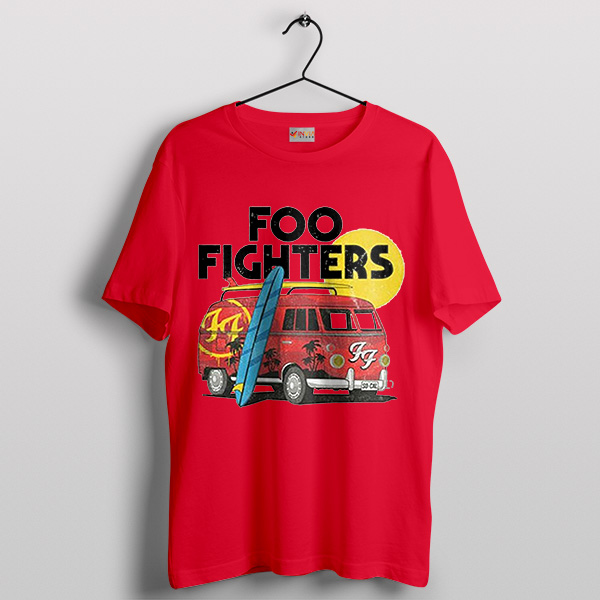 Vintage Foo Fighters Van Tour Red T-Shirt