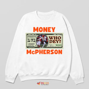 Who Dey Chant Mcpherson Bengals White Sweatshirt