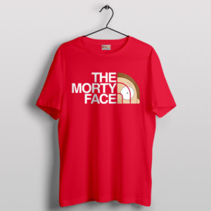 Wubba Lubba North Face Morty Red T-Shirt