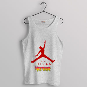 X-Men Legend Nike Air Logan Wolverine Sport Grey Tank Top