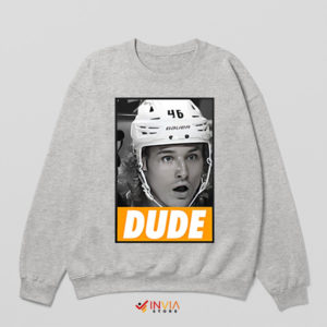 Zegras on Ice The Dude Experience Sport Grey Sweatshirt