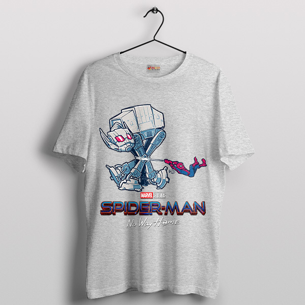 AT-AT Showdown Ant-Man Spider Man Sport Grey T-Shirt