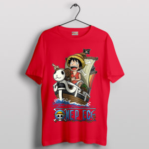 Adventure Luffy's Boat Ride Merry Red T-Shirt