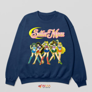 Anime Past Vintage Sailor Moon Navy Sweatshirt