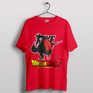 Athletic Elegance with a Saiyan Nike Goku Red T-Shirt