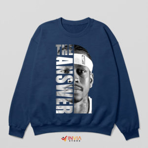 Basketball Bliss Answer Allen Iverson Navy Sweatshirt