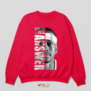 Basketball Bliss Answer Allen Iverson Red Sweatshirt