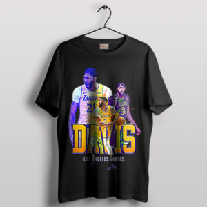 Basketball Legend Anthony Davis Graphic Black T-Shirt