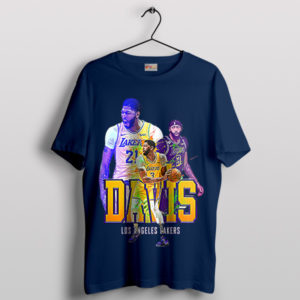 Basketball Legend Anthony Davis Graphic Navy T-Shirt