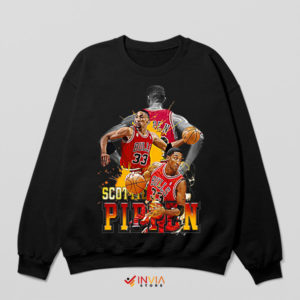 Basketball Maestro Pippen's 33 NBA Black Sweatshirt