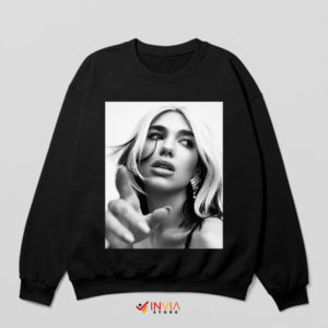 Blonde Girl Vibes Dua Lipa Inspired Black Sweatshirt