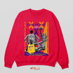 Bryant's Brilliance Mamba Mentality Red Sweatshirt