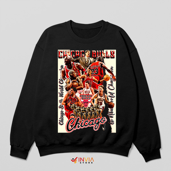 Bulls Dynasty Icons Chicago Legends Black Sweatshirt