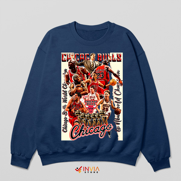 Bulls Dynasty Icons Chicago Legends Navy Sweatshirt
