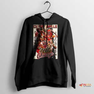 Bulls Heritage Chicago Legends Vintage Black Hoodie