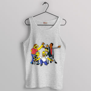 Cartoon Homer's Force Bear Edition Sport Grey Tank Top