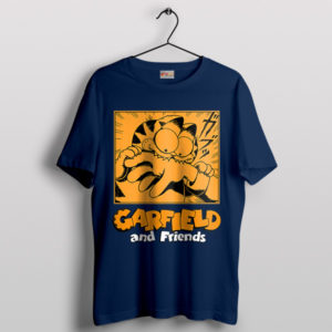 Cat of Nightmares Garfield Junji Ito Navy T-Shirt