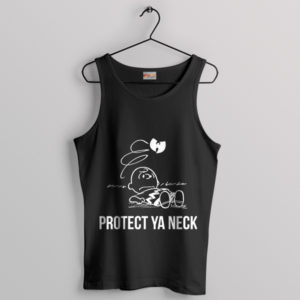 Charlie Brown Protect Ya Neck Black Tank Top