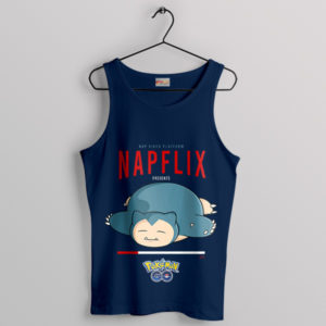 Chill Snorlax Edition on Napflix Navy Tank Top