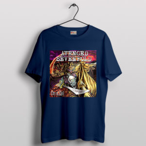 City of Evil Chronicles Avenged Sevenfold Navy T-Shirt