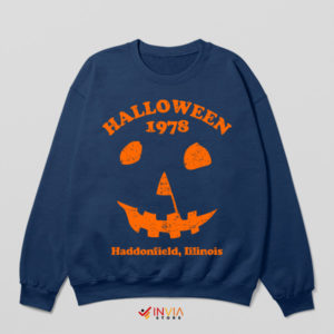 Classic 1978 Halloween Spooky Myers Navy Sweatshirt