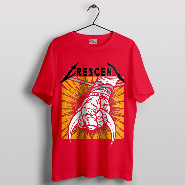 Crescent Marvel Moon Knight Metallica Red T-Shirt