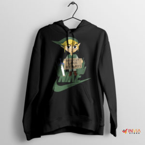 Cutting Grass for Rupees Zelda Link Black Hoodie