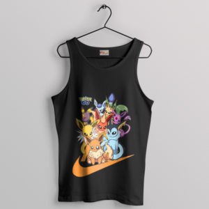 Eevee Evolutions Edition Nike Style Black Tank Top