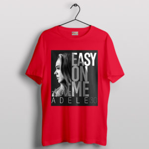 Emotion Adele's Easy On Me Merch Red T-Shirt