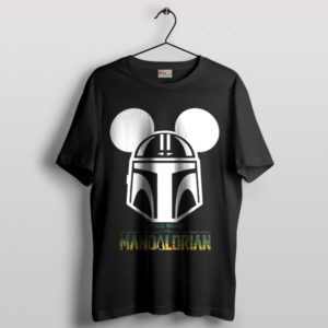 Epic Armor Mickey Mouse Mandalorian Black T-Shirt