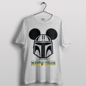Epic Armor Mickey Mouse Mandalorian Sport Grey T-Shirt
