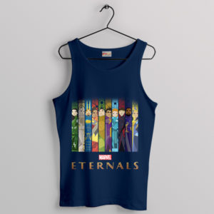 Eternals Assemble Marvel Heroes Navy Tank Top