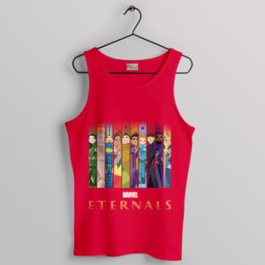 Eternals Assemble Marvel Heroes Red Tank Top